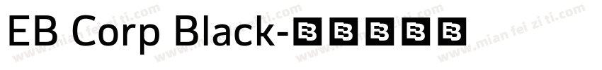 EB Corp Black字体转换